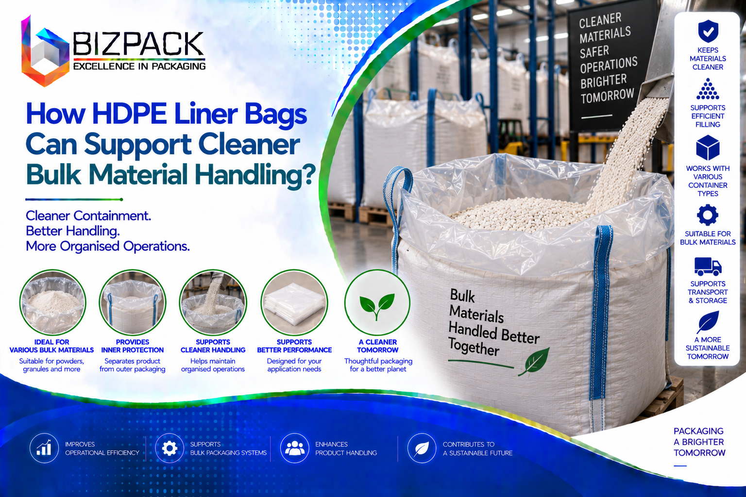 How HDPE Liner Bags Can Support Cleaner Bulk Material Handling?